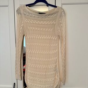 Ralph Lauren Cream Cable Knit Sweater Size S